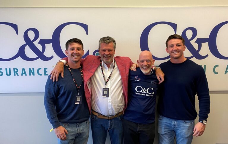 Rob Wynn homecoming event arranged by C&C Insurance Brokers in Manchester