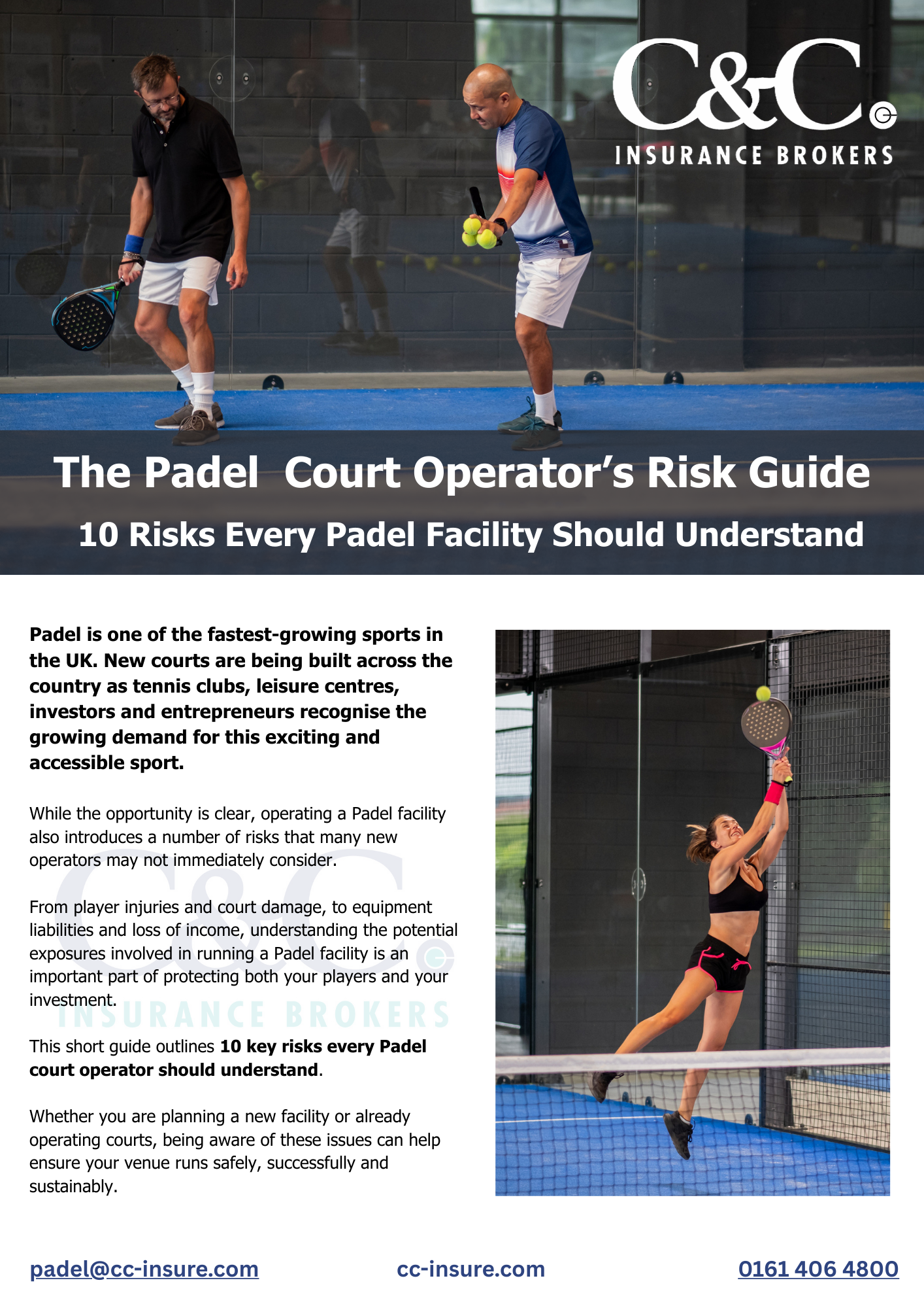 Padel court insurance guide to risk
